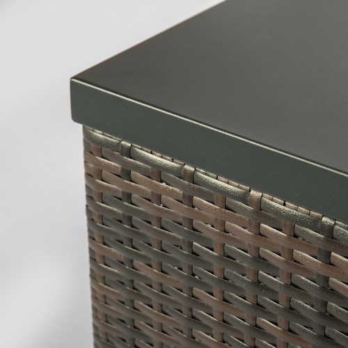Gas-Feuerstelle Rattan-Optik
