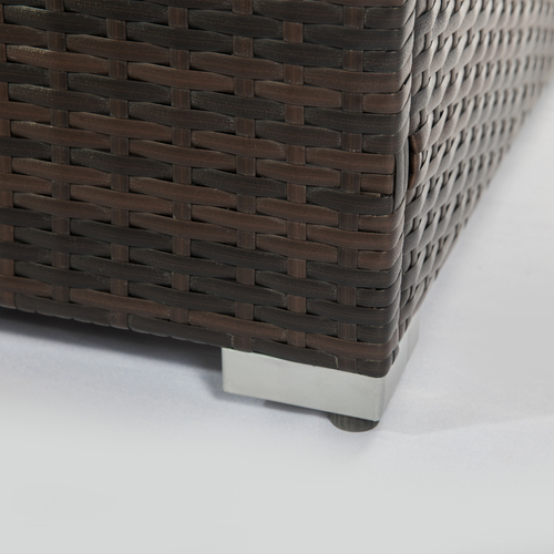 Gas-Feuerstelle Rattan-Optik