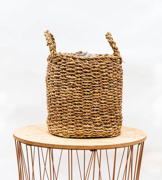Willow Boy – 26cm x 23cm – Stylish Planter for Indoor Plants – Plant Basket for Living Room, Balcony & Garden